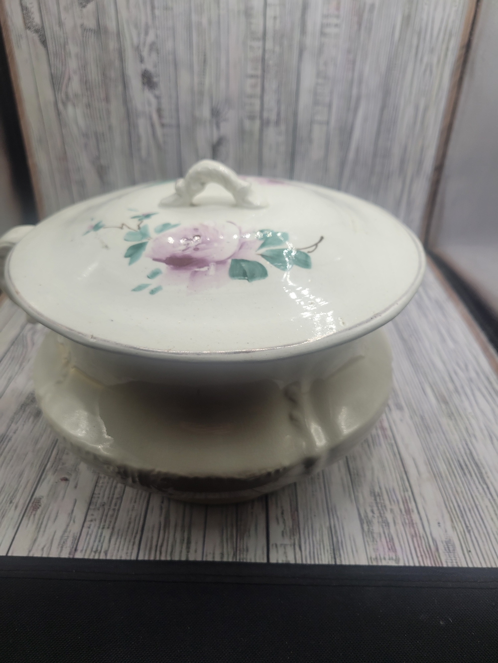 Vintage Antique East Palestine Pottery Co.- Lidded Chamber Pot From Mid 1900s